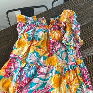 Crown & Ivy Colorful Floral Kids Dress